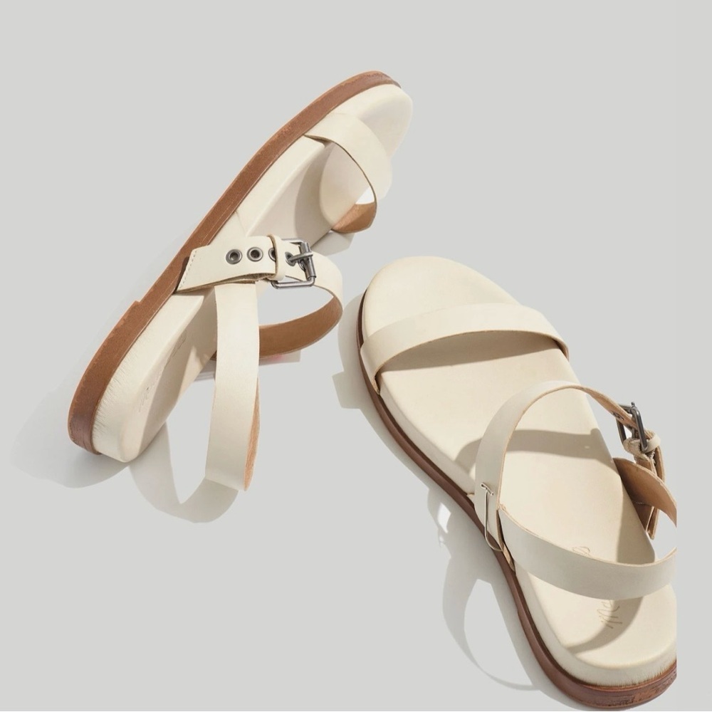 Madewell The Louisa Slingback Sandal Leather size 6.5 Comfy as slippers